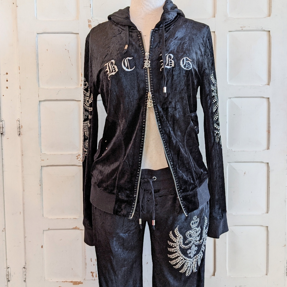 BCBG Y2K perfect velour tracksuit set